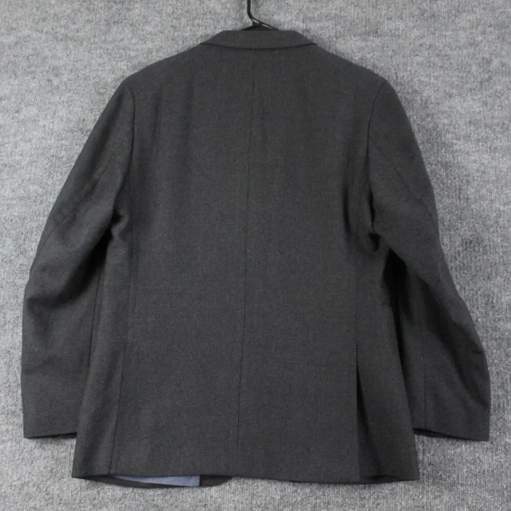 Banana Republic Blazer Mens 40S Tailored Fit Twill Gray Wool Sport Coat Business